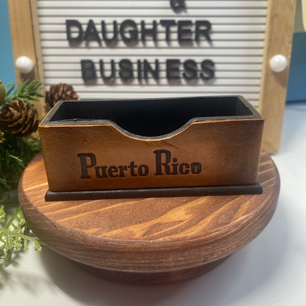 Brown Puerto Rico Card Holder